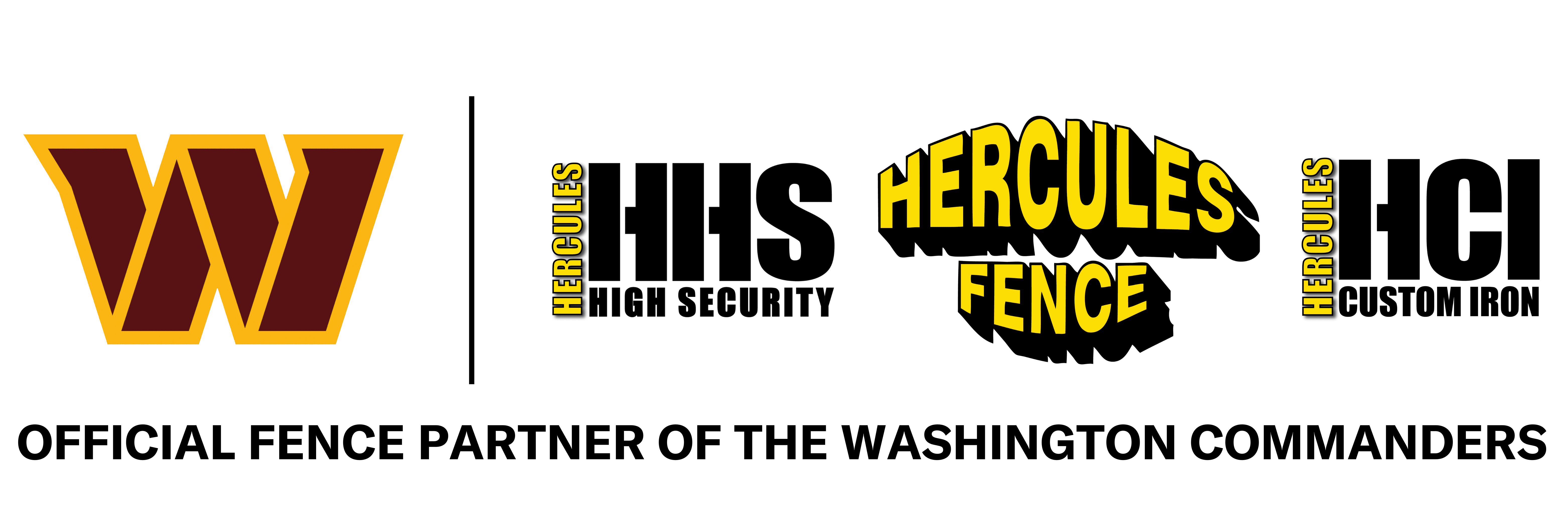 Hercules Fence is the Official Fence Partner of the Washington Commanders